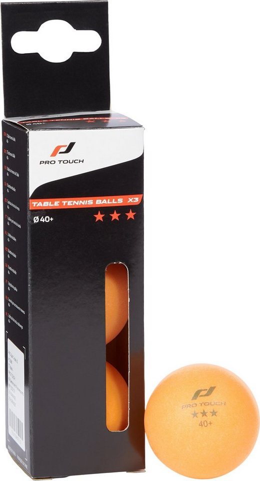 Pro Touch Tischtennisball TT-Ball Pro Ball 3 star x3 - Orange Pro Touch Tischtennisball TT-Ball Pro Ball 3 star x3 - Orange von Pro Touch