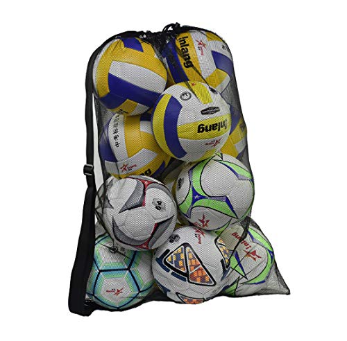 Pro-Traveller Extra große ballsack mit Kordelzug aus Netzstoff, ballnetz für Fußballtraining, Sportausrüstung, Aufbewahrungstasche für Tauchutensilien, Organizer mit Schultergurt Pro-Traveller Extra große ballsack mit Kordelzug aus Netzstoff, ballnetz für Fußballtraining, Sportausrüstung, Aufbewahrungstasche für Tauchutensilien, Organizer mit Schultergurt von Pro-traveller