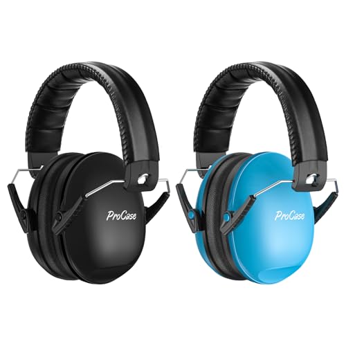 ProCase 2 Stück Gehörschutz Kinder Lärmschutz Kopfhörer Ohrenschützer Hörschutz NRR 21dB Kapselgehörschutz 3-12 Kinder Schallschutz Faltbar mit verstellbar Kopfbügel Noise Cancelling -Blau/Schwarz ProCase 2 Stück Gehörschutz Kinder Lärmschutz Kopfhörer Ohrenschützer Hörschutz NRR 21dB Kapselgehörschutz 3-12 Kinder Schallschutz Faltbar mit verstellbar Kopfbügel Noise Cancelling -Blau/Schwarz von ProCase