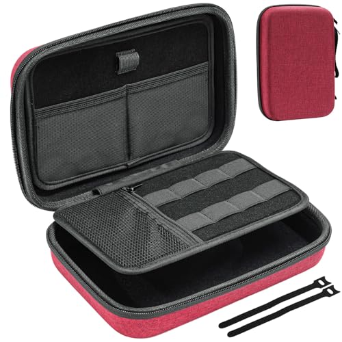 ProCase Elektronikzubehör Organizer, Reise Zubehör Organizer Tasche, Tragbare Elektronische Kabeltasche für MacBook Power Adapter, Kabel, Apple Pencil, Maus, USB-Stick, Powerbank, SD Karte -L Wein ProCase Elektronikzubehör Organizer, Reise Zubehör Organizer Tasche, Tragbare Elektronische Kabeltasche für MacBook Power Adapter, Kabel, Apple Pencil, Maus, USB-Stick, Powerbank, SD Karte -L Wein von ProCase