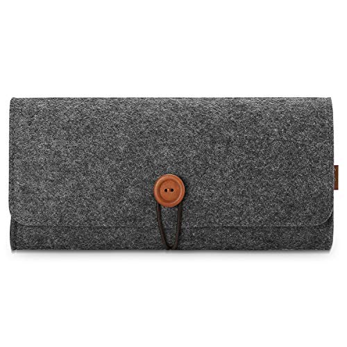 ProCase Filz Trage Tasche Hülle Etui Sleeve Brieftache für Nintendo Switch Lite 2019 mit 5 Spielpatronenhaltern,Ultra Dünn Reise Tragetasche Schutzhülle, Felt Carrying Case Pouch – Schwarz-grau ProCase Filz Trage Tasche Hülle Etui Sleeve Brieftache für Nintendo Switch Lite 2019 mit 5 Spielpatronenhaltern,Ultra Dünn Reise Tragetasche Schutzhülle, Felt Carrying Case Pouch – Schwarz-grau von ProCase
