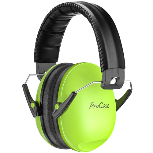 ProCase Gehörschutz Kinder Lärmschutz Kopfhörer Ohrenschützer Hörschutz NRR 21dB Kapselgehörschutz 3-12 Kinder Schallschutz Kopfhörer Faltbar mit verstellbar Kopfbügel Noise Cancelling -Grün ProCase Gehörschutz Kinder Lärmschutz Kopfhörer Ohrenschützer Hörschutz NRR 21dB Kapselgehörschutz 3-12 Kinder Schallschutz Kopfhörer Faltbar mit verstellbar Kopfbügel Noise Cancelling -Grün von ProCase