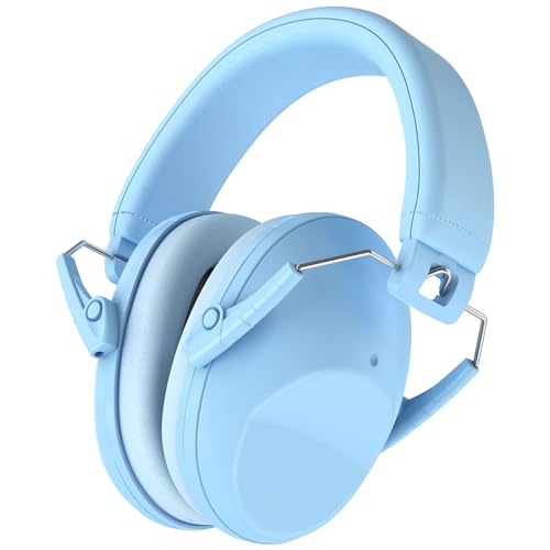 ProCase Kinder Lärmreduzierung Gehörschutz Kopfhörer, Verstellbares Kopfband Passiver Ohrenschützer NRR 22 dB für Kinder Baby Kleinkind - Himmelblau von ProCase