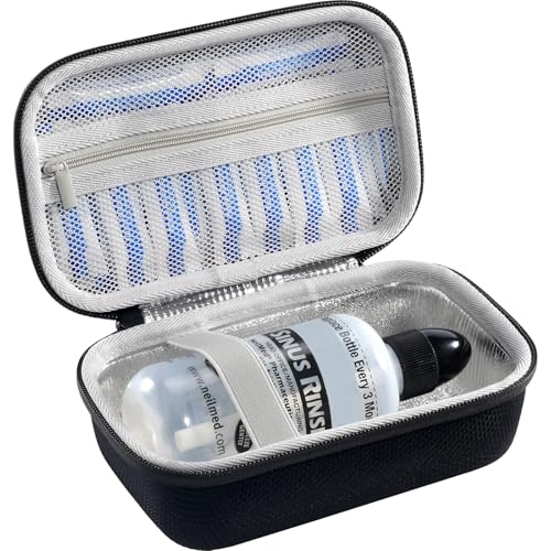 ProCase Reiseetui für NeilMed Sinus Rinse Nasendusche Set, Tragetasche für Maoever Neti Pot Nasenspülkanne, Tasche für Sinus-Spülflasche und Nasenspülsalz Nasenwasch-Salzpaketen Etui -Schwarz ProCase Reiseetui für NeilMed Sinus Rinse Nasendusche Set, Tragetasche für Maoever Neti Pot Nasenspülkanne, Tasche für Sinus-Spülflasche und Nasenspülsalz Nasenwasch-Salzpaketen Etui -Schwarz von ProCase