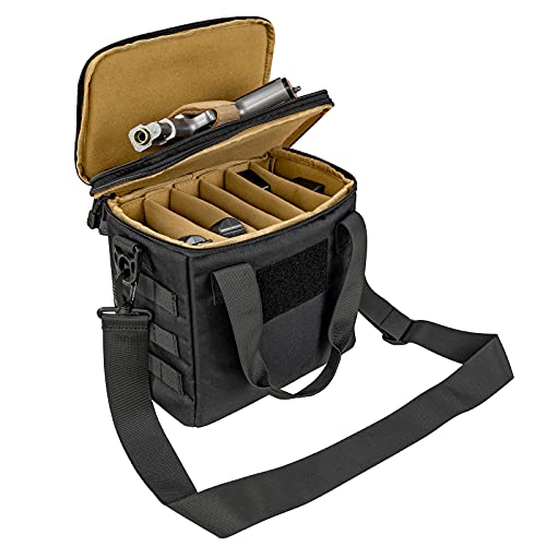 ProCase Taktisch Pistole Tasche, Deluxe gepolsterte Pistole Gun Range Bag Magazine Munition Waffen Zubehör Tasche Gewehr Ausrüstung für Jagd Schießstand Sport -Schwarz ProCase Taktisch Pistole Tasche, Deluxe gepolsterte Pistole Gun Range Bag Magazine Munition Waffen Zubehör Tasche Gewehr Ausrüstung für Jagd Schießstand Sport -Schwarz von ProCase