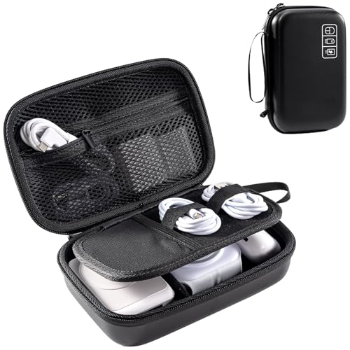 ProCase Tragetasche für Anker MagGo 3-in-1 Kabellose Ladestation, MagGo Power Bank Tasche, MagSafe Ladegerät Wireless Charger Organizer, Reisetasche für Tragbare Magnetische Ladestation -Schwarz von ProCase