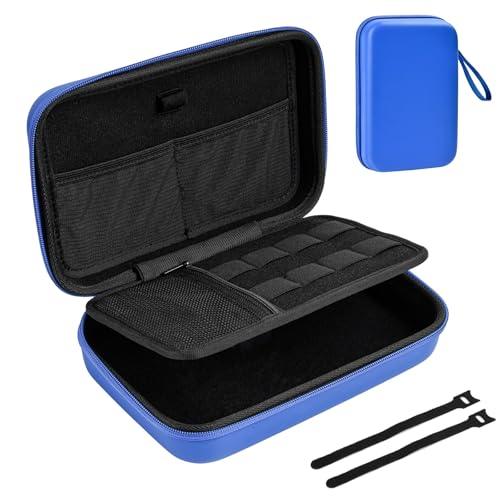 ProCase Tragetasche für MacBook Power Adapter, Mac Ladegerät Netzteil Power Bank Apple Magic Mouse Hülle, Reise Organizer für Apple Pencil Magsafe Kabel, Elektronik Accessories Aufbewahrung -Blau von ProCase