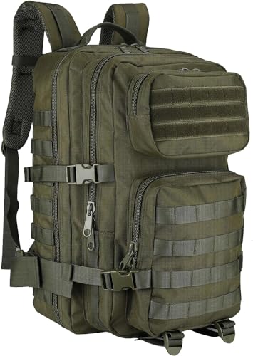 ProCase 40L Militär Taktische Rucksack, Große Kapazität 3 Tage Armee Assault Pack Bag Go Bag Rucksack für Wandern Jagd, Trekking und Camping und andere Outdoor Aktivitäten -Grün ProCase 40L Militär Taktische Rucksack, Große Kapazität 3 Tage Armee Assault Pack Bag Go Bag Rucksack für Wandern Jagd, Trekking und Camping und andere Outdoor Aktivitäten -Grün von ProCase