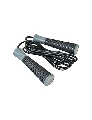 ProFit PVC Jump Rope Aion DK 1008 Springseil, Erwachsene, Unisex, Schwarz (Schwarz), Einheitsgröße von ProFit