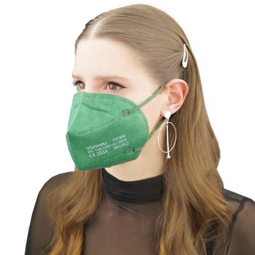 ProMedicalCare. Mundschutz FFP2 Maske grün, Mundschutz Maske FFP2 dunkelgrün, Masken Mundschutz FFP2, 10er Pack (einzelverpackt) von ProMedicalCare.