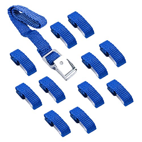 Pro Plus Befestigungsriemen für Fahrradträger blau 12er Set 40 cm Metallschnallen Pro Plus Befestigungsriemen für Fahrradträger blau 12er Set 40 cm Metallschnallen von ProPlus