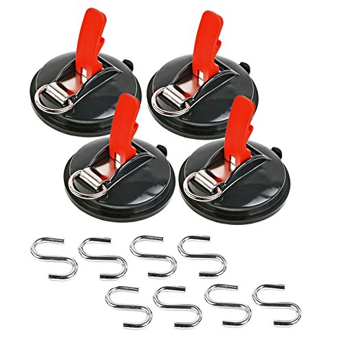 Saugnapf Befestigung max. 10 kg mit S Ring 4er Set Klappsauger für Vorzelte, Sonnensegel, Planen und Fahrzeugabdeckungen Saugnapf Befestigung max. 10 kg mit S Ring 4er Set Klappsauger für Vorzelte, Sonnensegel, Planen und Fahrzeugabdeckungen von ProPlus