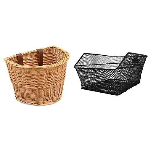 Prosource Unisex – Erwachsene Geflecht Korb, Hellbraun, Einheitsgröße & FISCHER Gepäckträgerkorb School, Fahrradkorb, engmaschig, diebstahlsicher, für E-Bikes geeignet, Tragkraft 25 kg, schwarz Prosource Unisex – Erwachsene Geflecht Korb, Hellbraun, Einheitsgröße & FISCHER Gepäckträgerkorb School, Fahrradkorb, engmaschig, diebstahlsicher, für E-Bikes geeignet, Tragkraft 25 kg, schwarz von ProSource