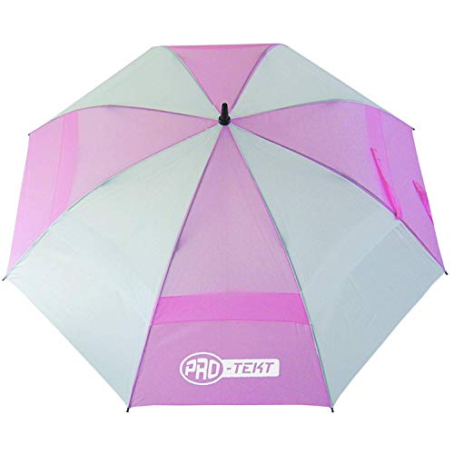 ProTekt Automatischer Regenschirm Golf Mehrfarbig weiß/rosa von ProTekt