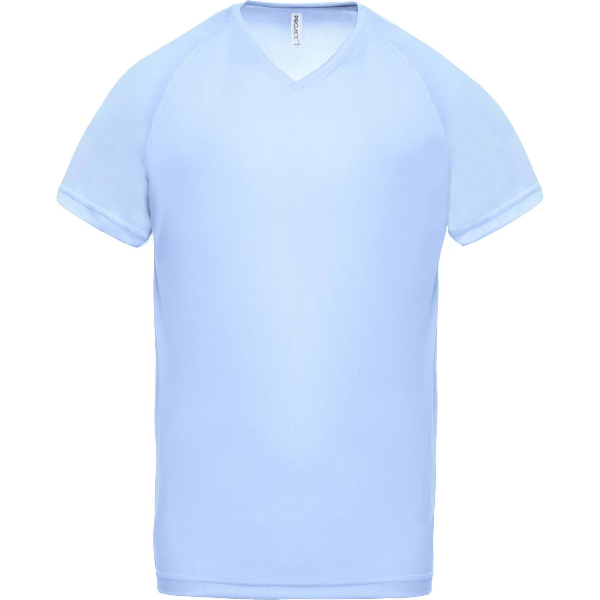 Proact, Herren, Sportshirt, t-shirt it v-ausschnitt sport (M), Blau, M von Proact