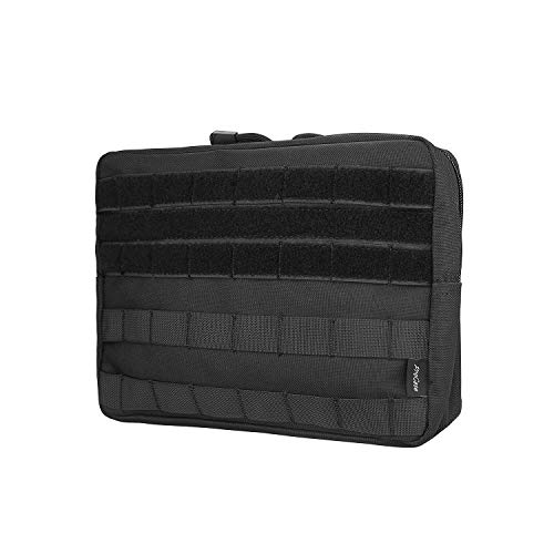 ProCase Taktisch Militär Molle Beutel mit Halteschlaufe, Multi Funktion EDC Tragetasche Admin Tasche Pouch Universal Zubehör Halter für Magazine, Landkarte kleine Werkzeuge -Schwarz ProCase Taktisch Militär Molle Beutel mit Halteschlaufe, Multi Funktion EDC Tragetasche Admin Tasche Pouch Universal Zubehör Halter für Magazine, Landkarte kleine Werkzeuge -Schwarz von ProCase