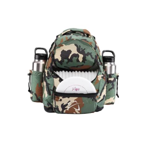 Prodigy Disc BP-3 V3 Disc Golf Backpack - Golf Travel Bag - Holds 17+ Discs Plus Storage - Tear and Water Resistant - Great for Beginners - Affordable Golf Bag (Green Camo) von Prodigy Disc