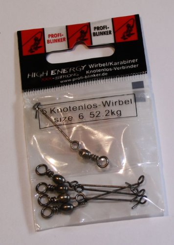 Profi Blinker Knotenlos-Wirbel 5er Größe: 6 Profi Blinker Knotenlos-Wirbel 5er Größe: 6 von Profi Blinker
