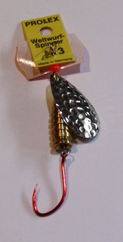 Profi Blinker Weitwurf-Spinner,Größe:3,Silber gehämmert Profi Blinker Weitwurf-Spinner,Größe:3,Silber gehämmert von Profi Blinker