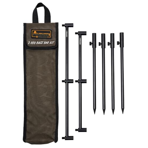 Prologic Avenger Buzz Bar Kit and Carrycase 3 Rod - Buzzer Bar Set, Rutenauflage, Rutenhalter, Rutenhalterung Prologic Avenger Buzz Bar Kit and Carrycase 3 Rod - Buzzer Bar Set, Rutenauflage, Rutenhalter, Rutenhalterung von Prologic