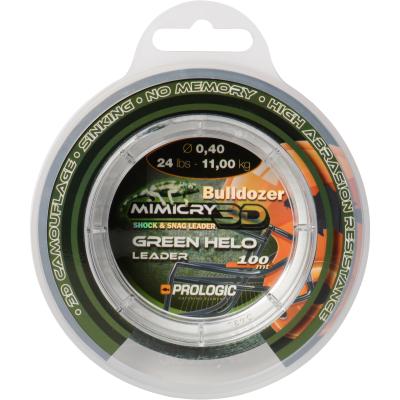 Prologic Mimicry Green Helo Leader 100m 24lbs 11.0kg 0.40mm von Prologic