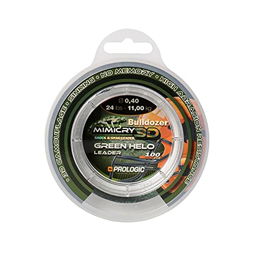 Prologic Mimicry Green Helo Leader 100m grün - Vorfachschnur zum Karpfenangeln, Vorfachmaterial für Karpfen Rigs, Karfenschnur, Durchmesser/Tragkraft:0.60mm / 44lbs / 21.3kg Tragkraft Prologic Mimicry Green Helo Leader 100m grün - Vorfachschnur zum Karpfenangeln, Vorfachmaterial für Karpfen Rigs, Karfenschnur, Durchmesser/Tragkraft:0.60mm / 44lbs / 21.3kg Tragkraft von Prologic