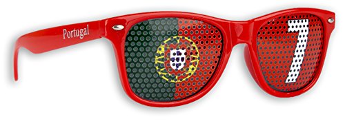 WM Fanbrille - Portugal #7 - Sonnenbrille - Fan Artikel von Promo Trade