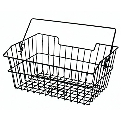 Prophete Fahrradkorb/Einkaufskorb für Gepäckträger, PE-kunststoffbeschichtet, mit Einhakkrallen, Tragegriff, abgeschrägt, 400 x 300 x 185 mm, schwarz Prophete Fahrradkorb/Einkaufskorb für Gepäckträger, PE-kunststoffbeschichtet, mit Einhakkrallen, Tragegriff, abgeschrägt, 400 x 300 x 185 mm, schwarz von Prophete