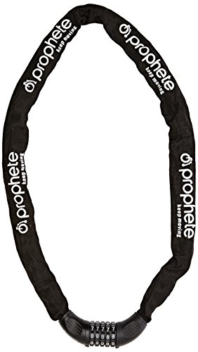 Prophete Fahrradschloss, Zahlen-Kettenschloss, 5-facher Code, Länge 120 cm, Farbe schwarz Prophete Fahrradschloss, Zahlen-Kettenschloss, 5-facher Code, Länge 120 cm, Farbe schwarz von Prophete