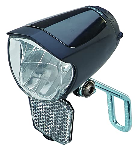 PROPHETE LED-Scheinwerfer/Fahrradbeleuchtung – 70 Lux, Standlichtfunktion, Sensorautomatik, StVZO-zugelassen, für Naben- und Seitendynamo, kompatibel mit 6V E-Bike-Akku, Abnehmbarer Reflektor PROPHETE LED-Scheinwerfer/Fahrradbeleuchtung – 70 Lux, Standlichtfunktion, Sensorautomatik, StVZO-zugelassen, für Naben- und Seitendynamo, kompatibel mit 6V E-Bike-Akku, Abnehmbarer Reflektor von Prophete