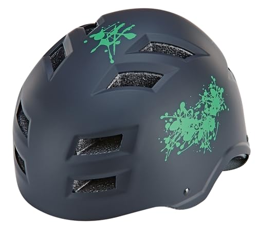 Prophete Fahrradhelm mit LED Licht – Sicherheit & Komfort – Verstellbar 55-58 cm – Schwarz/Grün – Stoßfest & Belüftet – Ideal für Skater& Radfahrer Prophete Fahrradhelm mit LED Licht – Sicherheit & Komfort – Verstellbar 55-58 cm – Schwarz/Grün – Stoßfest & Belüftet – Ideal für Skater& Radfahrer von Prophete