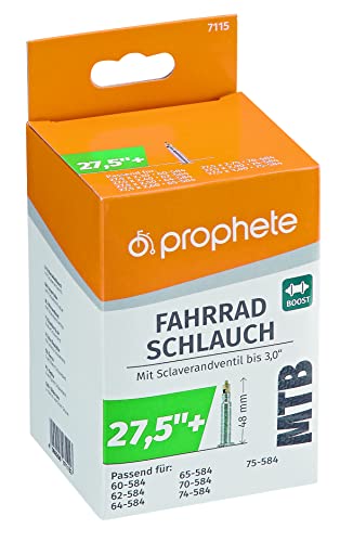 Prophete Fahrradschlauch 27,5" x 2,2-3,0, MTB Boost Size Schlauch, Sclaverandventil von Prophete