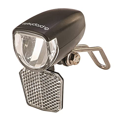 Prophete Fahrrad LED-Scheinwerfer – 15 Lux, mit EIN-/Ausschalter & abnehmbarem Reflektor – Für Naben-, Seitendynamo & E-Bikes (6V) – StVZO zugelassen – Kompakter Scheinwerfer mit Nirosta-Halter Prophete Fahrrad LED-Scheinwerfer – 15 Lux, mit EIN-/Ausschalter & abnehmbarem Reflektor – Für Naben-, Seitendynamo & E-Bikes (6V) – StVZO zugelassen – Kompakter Scheinwerfer mit Nirosta-Halter von Prophete
