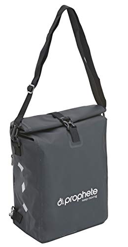 Prophete Fahrradtasche, Seitenpacktasche, wasserdichte Seitenpacktasche mit Rucksackfunktion, reflektierende Elemente, inklusive Tragegurt, schwarz, 2-in-1 Fahrradtasche Prophete Fahrradtasche, Seitenpacktasche, wasserdichte Seitenpacktasche mit Rucksackfunktion, reflektierende Elemente, inklusive Tragegurt, schwarz, 2-in-1 Fahrradtasche von Prophete