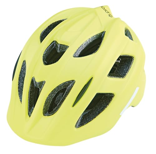 Prophete Kinderhelm 48-52 cm – Neon Gelb mit LED – Verstellbarer Inmold-Fahrradhelm, Seitlicher Verschluss – Leicht & Sicher für Kinder – Optimale Sichtbarkeit & Komfort von Prophete