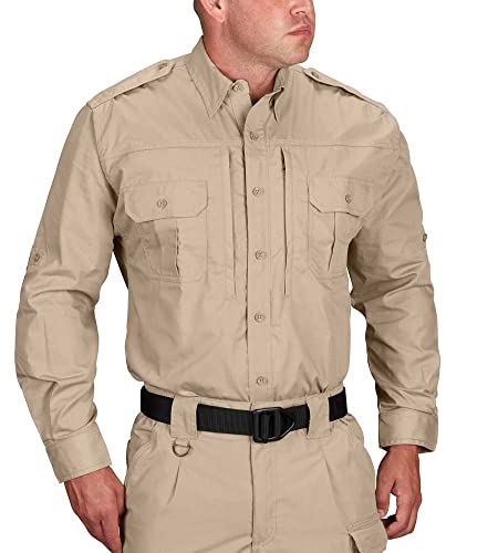 Propper Einsatzlangarmhemd für Herren - Khaki, Medium von Propper