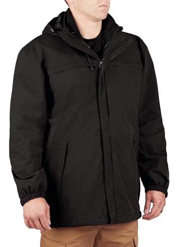 Propper Herren 3 in 1 Hartschalen Parka Jacke Coat, Herren, schwarz, 3Xll Propper Herren 3 in 1 Hartschalen Parka Jacke Coat, Herren, schwarz, 3Xll von Propper