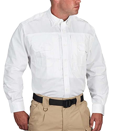 Propper Herren Taktisches Hemd aus Popeline Langarm Tactical Shirt, weiß, L von Propper