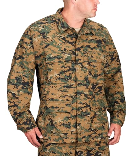 Propper Herren Standard Uniform BDU Mantel, Woodland Digital, 60% Baumwolle, 40% Polyester, XL von Propper