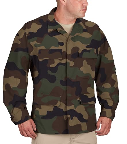 Propper Herren Uniform Ripstop BDU Mantel, Woodland, 60% Baumwolle, 40% Polyester, L Propper Herren Uniform Ripstop BDU Mantel, Woodland, 60% Baumwolle, 40% Polyester, L von Propper