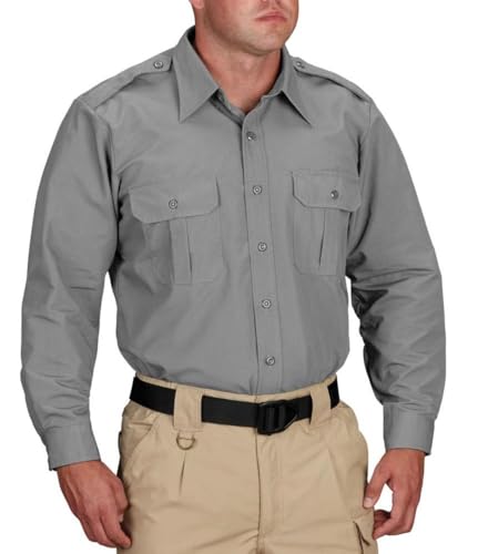 Propper Tactical Herren Langarm, Herren, Tactical Dress Shirt - Long Sleeve, grau, XX Large Long Propper Tactical Herren Langarm, Herren, Tactical Dress Shirt - Long Sleeve, grau, XX Large Long von Propper