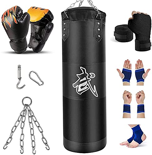 Prorobust Schwerer Boxsack für Erwachsene Jugendliche Kinder Ungefüllter Boxsack Set mit Boxhandschuhen, Wraps, Kette, Deckenhaken für MMA, Kickboxen, Muay Thai, Karate, Taekwondo… Prorobust Schwerer Boxsack für Erwachsene Jugendliche Kinder Ungefüllter Boxsack Set mit Boxhandschuhen, Wraps, Kette, Deckenhaken für MMA, Kickboxen, Muay Thai, Karate, Taekwondo… von Prorobust