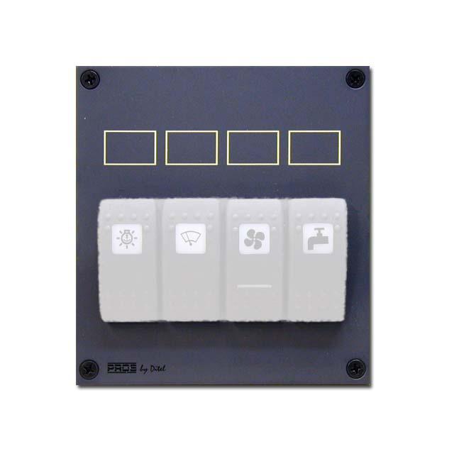Pros Panel Switch Grau for 4 Waterproofs Buttons Pros Panel Switch Grau for 4 Waterproofs Buttons von Pros