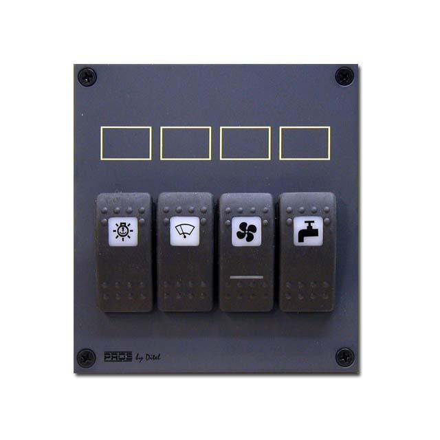 Pros Panel Switch Grau for 4 Waterproofs Push Buttons Pros Panel Switch Grau for 4 Waterproofs Push Buttons von Pros