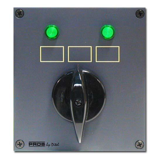 Pros Power Selector Switch Panel Grau 2 Poles 3 Positions 1-0-2 24V Pros Power Selector Switch Panel Grau 2 Poles 3 Positions 1-0-2 24V von Pros