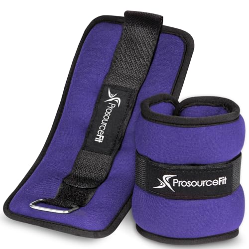 ProsourceFit Unisex – Erwachsene Einstellbarer Knöchel Gewichte, Violett, Einheitsgröße von ProsourceFit