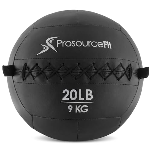 ProsourceFit Unisex – Erwachsene 810244023136 Medizinball, Black 20 LB, Einheitsgröße von ProsourceFit