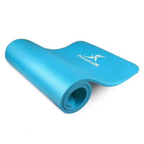 ProsourceFit Extra Thick Yoga and Pilates Mat ½” (13mm), 71-inch Long High Density Exercise Mat with Comfort Foam and Carrying Strap von ProsourceFit