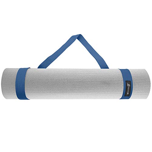 ProsourceFit Yoga Mat Carrying Sling, Easy Adjustable Carry Strap 152cm Long Cotton, Navy ProsourceFit Yoga Mat Carrying Sling, Easy Adjustable Carry Strap 152cm Long Cotton, Navy von ProsourceFit