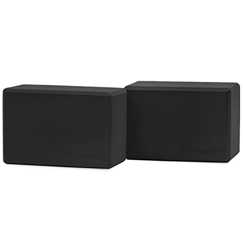 ProsourceFit Foam Yoga Blocks, High Density Eva Yoga Bricks 4”x 6” x 9” (Set of 2) von ProsourceFit